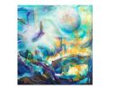 Freedom | Oil And Acrylic Painting in Paintings by Claire Szegvary. Item composed of canvas in boho or minimalism style