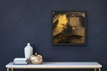Metallic Painting | Oil And Acrylic Painting in Paintings by SAAR. Item made of canvas