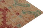 Rug & Kilim’s Distressed Bokhara Runner in Red, Beige & Gold | Area Rug in Rugs by Rug and Kilim