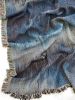 Mirror Terrain - Jacquard Woven Thrown Blanket | Linens & Bedding by Jessie Bloom Studio. Item composed of cotton compatible with boho and mid century modern style