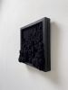 Woven wall art frame (Foam 003) | Tapestry in Wall Hangings by Elle Collins. Item made of oak wood & cotton compatible with minimalism and mid century modern style