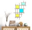 "Axial" Glass and Metal Wall Art Sculpture | Wall Sculpture in Wall Hangings by Karo Studios. Item composed of metal and glass