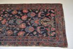 Deep Indigo Unusual Design | Runner Rug in Rugs by The Loom House. Item composed of fabric and fiber