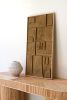 ANTIQUITY-Abstract Wood Art, Modern Texture Art-Wall Hanging | Wall Sculpture in Wall Hangings by Blank Space Studios. Item made of oak wood with stone works with boho & contemporary style