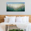 Summer Lavender Field | Oil And Acrylic Painting in Paintings by DaggArt. Item composed of canvas and synthetic