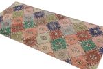 Vintage Zeki Müren Runner with Polychromatic Diamond Pattern | Area Rug in Rugs by Rug and Kilim