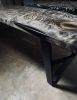 Quilted Maple Ebonized River Table | Dining Table in Tables by Live Edge Lust. Item composed of maple wood & steel