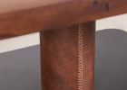 Modern Square Wood & Leather Table by Costantini, Vincenzo | Tables by Costantini Design. Item composed of wood and leather in contemporary or modern style