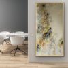 Goldie 🔴 | Oil And Acrylic Painting in Paintings by Darlene Watson Abstract Artist. Item composed of canvas & synthetic