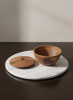 Walnut & Gold Leaf Lidded Vessel – Hand‑Turned | Decorative Bowl in Decorative Objects by Holzkunst Samuel Meisinger. Item works with art deco & modern style