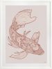 Lucky Fish - Koi & Kei - Rust - Framed Art | Prints by Patricia Braune. Item composed of paper
