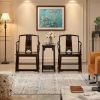 Imperial Ming Scholar's Southern Official Hat Armchair Set | Chairs by Dynasty Artisan. Item made of wood works with contemporary & eclectic & maximalism style
