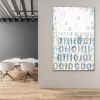 A commission from the binary code message series: "Our Mission is You" | Oil And Acrylic Painting in Paintings by L Rowland Contemporary Art | Mission Hospital: Emergency Room in Asheville. Item made of wood & synthetic