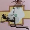 Flower Power#4 | Mixed Media by silvia poloto. Item composed of wood & canvas compatible with contemporary and modern style