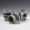 Cobalt swirl mugs | Drinkware by Jill Spawn Ceramics. Item composed of stoneware