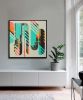 Icon 27 - original one of a kind artwork | Oil And Acrylic Painting in Paintings by Ronald Hunter. Item composed of wood and canvas in contemporary or modern style