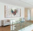 Remaining Particles | Mixed Media in Paintings by Kari Souders. Item composed of wood and canvas in boho or contemporary style