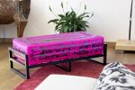 Yomi Luminous Pink Bench "Cocktail Ruka IV" By NEP | Benches & Ottomans by MW Designer Furniture. Item composed of synthetic