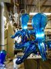 Octopus Chandelier | Chandeliers by Anchor Bend Glassworks. Item composed of brass and glass in contemporary or coastal style