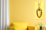 Citrine Pendent - Vibrant Giclée Print | Prints in Paintings by Michelle Keib Art. Item made of paper