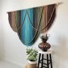Earth Tone Boho Fiber Art Wall Hanging Tapestry | Wall Hangings by Mercy Designs Boho. Item made of fiber works with boho & contemporary style
