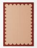 Handwoven Woolen Terracotta Runner Rug | Rugs by Evergreen Carpets. Item made of wool works with boho & minimalism style