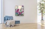Saison chaude | Mixed Media in Paintings by Marielle Robichaud. Item composed of birch wood compatible with contemporary and country & farmhouse style