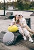 Outdoor stone-pouf "Devon" | Pillows by KATSU | Katsu Studio in Saint Petersburg. Item made of fabric