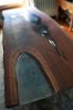 Walnut dining table with epoxy inlay | Tables by Abodeacious