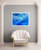 Living Oceans • OCEAN WATER 3 | Prints in Paintings by Betty Jo Costanzo. Item composed of cotton & paper compatible with contemporary and coastal style