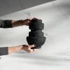Closed Form Concrete Sculpture "Carbon #002" | Sculptures by Carolyn Powers Designs. Item composed of concrete compatible with minimalism and contemporary style