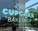 Window Lettering | Signage by Very Fine Signs | Little Cupcake Bakeshop in Brooklyn