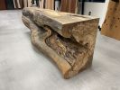 Live Edge Rock Maple Console Table 396 | Tables by KC Custom Hardwoods