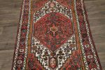 Semi Antique Bittersweet Red Tribal 3' 8" x 6' 5" Hamedan | Small Rug in Rugs by Magic Rugs. Item made of cotton works with mediterranean style