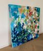 Infinite garden #10 | Oil And Acrylic Painting in Paintings by Art by Geesien Postema. Item made of canvas works with boho & contemporary style