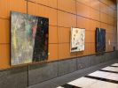 Lobby Exhibition | Oil And Acrylic Painting in Paintings by Adam Shaw Studio. Item made of canvas with synthetic