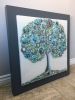 Tree of Love - "Sea Dream" | Mixed Media by Cami Levin. Item composed of wood and stone in contemporary or eclectic & maximalism style