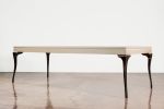 Cast Bronze and Wood Coffee Table by Costantini, Enzio | Tables by Costantini Design. Item composed of wood and bronze in contemporary or modern style