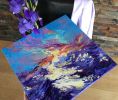 "Delicate glow of light" original palette knife oil | Oil And Acrylic Painting in Paintings by OXYPOINT. Item composed of wood and canvas in contemporary or eclectic & maximalism style