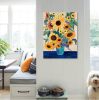 "Sunflowers" Floral Sunflower Painting | Oil And Acrylic Painting in Paintings by Mandy Martin Art. Item made of canvas