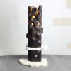 Volcano Table Lamp — Yakisugi Wood & Marble | Lamps by Gabor Gobi. Item made of wood with marble