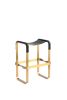 ¨Wanderlust¨ contemporary Bar Stool Metal & Leather | Chairs by Jover + Valls. Item made of brass & leather compatible with contemporary and modern style