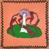 Dance of Taiga, painting mushroom orange matisse decor art | Oil And Acrylic Painting in Paintings by Stayfin. Item made of canvas works with contemporary & art deco style