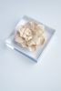 Hand Sculpted Porcelain Gardenia on Lucite Block | Decorative Objects by Julia Stanger Studios