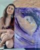 El aire que me fascina | Oil And Acrylic Painting in Paintings by Elena Parau. Item composed of canvas in contemporary or country & farmhouse style