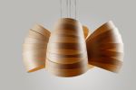Herz-S | Chandeliers by Traum - Wood Lighting. Item composed of wood compatible with minimalism and eclectic & maximalism style