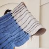 Mari Serene Blue Gray Calming Hues Hand Woven Hand Knotted T | Throw in Linens & Bedding by Studio Variously. Item in minimalism or contemporary style