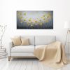 Yellow Golden Poppies Original painting on canvas | Oil And Acrylic Painting in Paintings by DaggArt. Item made of canvas & synthetic compatible with minimalism style