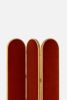 Cinnamon Velvet Upholstered Solid Wood Room Divider | Decorative Objects by ALPAQ STUDIO. Item composed of wood in mid century modern or contemporary style