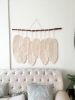 Large macrame feathers with 9 feathers | Macrame Wall Hanging in Wall Hangings by macramestories. Item made of cotton works with boho & country & farmhouse style